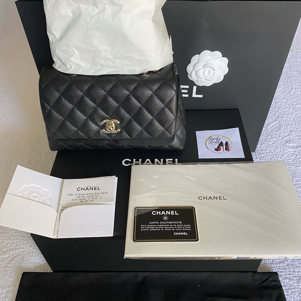❌SOLD❌NEW Chanel Caviar Quilted Mini Coco Handle - Picture 5 of 16